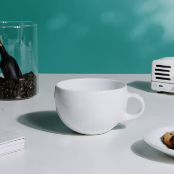 泰摩轻量版天王星拿铁咖啡杯卡布奇诺杯 拉花专用陶瓷杯