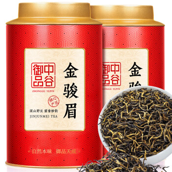 中谷御品 茶叶金骏眉红茶 特级蜜香耐泡浓香型新茶红茶茶叶礼盒250g 