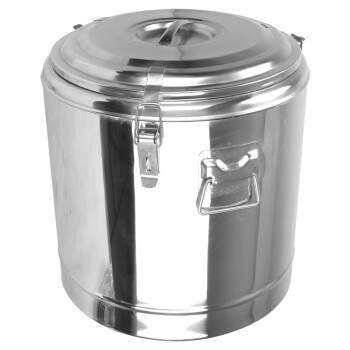 信基高格 商用全不锈钢饭桶储物桶 80L大容量保温桶饭桶内胆内盖304不锈钢 50*55cm