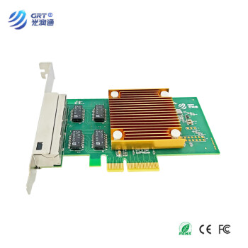 光润通 GC-904T-W-V1.0 千兆四电口PCI-E X4国产WX WX1860A4芯片网卡