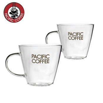太平洋咖啡（PACIFICCOFFEE）玻璃杯套装 创意简约家用 咖啡杯