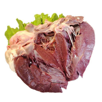 精修去油现宰整个牛心黄牛牛心牛肉无散鲜速配精品去油去心管4斤左右
