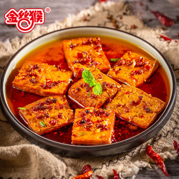 馋嘴猴捞汁豆腐120g香辣味氮气保鲜豆干素肉豆制品 休闲食品零食小吃