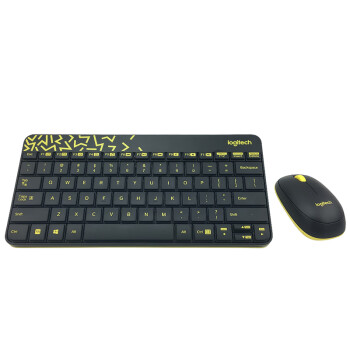 罗技（Logitech）MK240 Nano 键鼠套装 无线键鼠套装 办公键鼠套装 带无线2.4G接收器 黑色