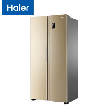 海尔（Haier）BCD-480WBPT 变频对开门冰箱  480升大容量风冷无霜电冰箱 金色