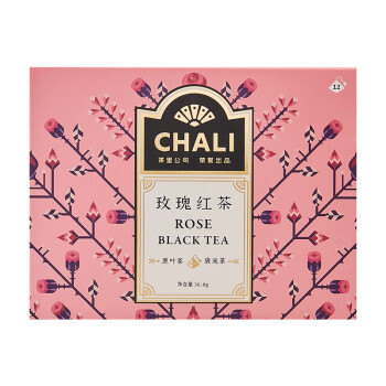Chali茶里玫瑰红茶盒装36g（12包独立包）