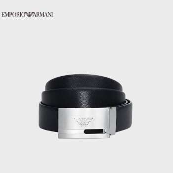 阿玛尼EMPORIO ARMANI奢侈品EA男士皮革腰带礼盒(双带头)