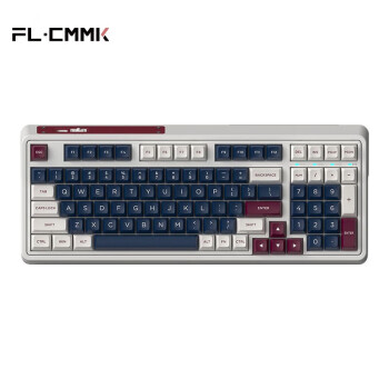 腹灵（FL·ESPORTS）CMK98-机械之心系列有线/蓝牙/2.4G三模机械键盘 凯华BOX白轴 RGB灯光 无线键盘游戏键盘
