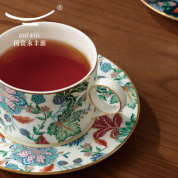永丰源（auratic） 国瓷 幸福满园 3头陶瓷茶咖杯 
