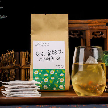 百草印象菊花金银花决明子茶150g3袋茶包枸杞牛蒡根葛根菊花金银花