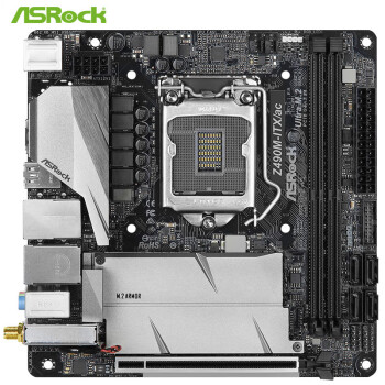 华擎（ASRock）Z490M-ITX/ac小钢炮主板 支持 CPU 10900K/10700K（Intel Z490/LGA 1200）