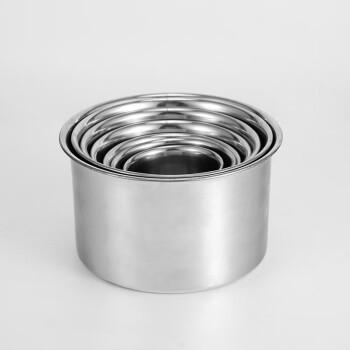 泰唐不锈钢调料罐圆形加厚无盖味盅调料缸炖盅油盆调料盒 12cm 10个装