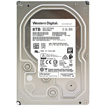 西部数据(Western Digital) 8TB 企业级硬盘 HC320 SATA6Gb/s 7200转256M (HUS728T8TALE6L4)