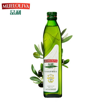 品利（MUELOLIVA）特级初榨橄榄食用油500ml 健身孕妇适用 西班牙进口送礼团购小瓶