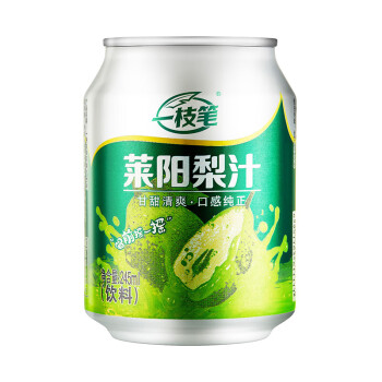 一枝笔莱阳梨汁饮料 果汁含量≥60%浓缩果味饮品  245ml*20罐 泡沫箱