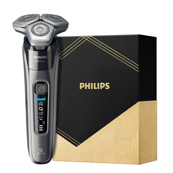 飞利浦（PHILIPS）电动剃须刀蜂巢9系鎏金礼盒 SkinIQ高端系智能刮胡刀 生日礼物 送男友 送老公