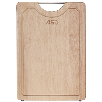 爱仕达（ASD）菜板进口橡胶木99.9%抗菌砧板加厚加大实木案板面板GJ26W2WG 
