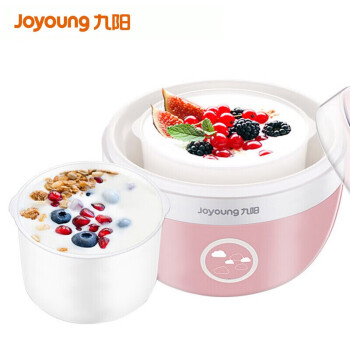 九阳（Joyoung）酸奶机SN-10J91家用全自动 自制酸奶迷你发酵机粉色1升 自制酸奶 恒温发酵 粉色