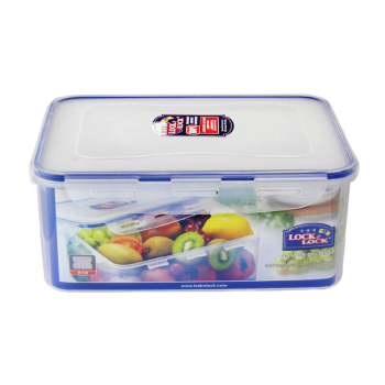 乐扣乐扣 大容量塑料保鲜盒密封零食品水果干货储物盒冰箱收纳整盒子5.5L