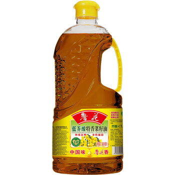 鲁花食用油 低芥酸特香菜籽油 900ml 物理压榨