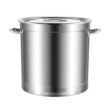 苏勒不锈钢汤桶商用电磁炉专用款4.0特厚导磁底卤煮汤锅带盖加厚款   4.0超厚35*35 30L（特厚2厘底）