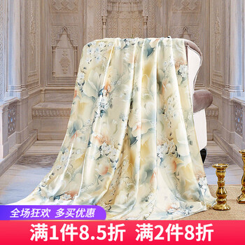 
                                                            丝煌真丝被套单件双面100%桑蚕丝被罩丝绸床上用品 梦幻色彩1375 单件被套 150x200cm                