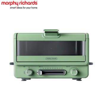 摩飞（MORPHYRICHARDS）小魔箱电烤箱家用小型烘焙煎烤一体多功能锅台式烧烤机蛋糕烤箱 MR8800清新绿