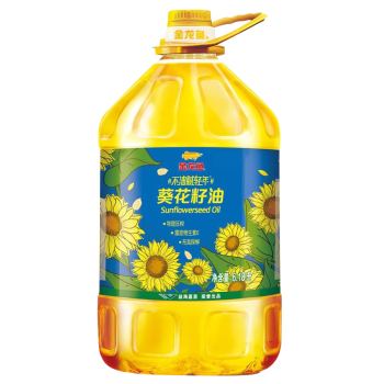 金龙鱼 食用油 物理压榨葵花籽油6.18L（原料欧洲进口）