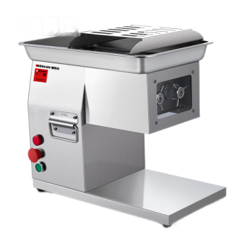 德玛仕（DEMASHI）商用切肉机切片机 多功能自动刨切冻羊肉卷 切肉片电动刨肉机QPJ-100S（不锈钢机身） 