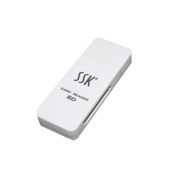 飚王（SSK）SCRS054 闪灵SD 单口读卡器 支持SD卡 白色