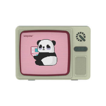 沃品（WOPOW） 熊猫电视复古蓝牙音箱 AP07