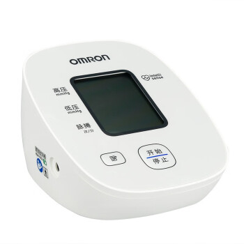 欧姆龙（OMRON）电子血压计血压仪上臂式家用全自动智能加压电子血压计 U16+原装电池