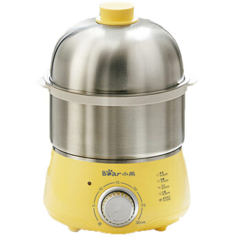 小熊煮蛋器 家用双层不锈钢蒸蛋器 可定时高温断电保护蒸锅 ZDQ-A14X2