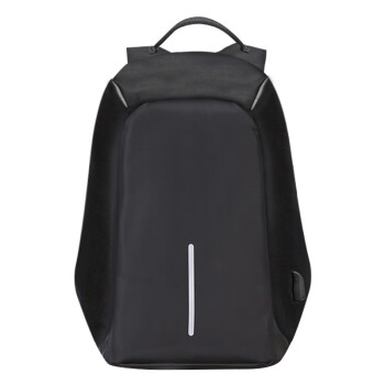 KANDEXS双肩包发光USB充电背包防水骑行夜光包（黑色）
