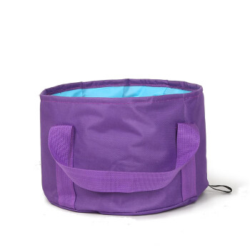 weikani户外运动手提包便携式可折叠旅行泡脚袋收纳包（紫色）
