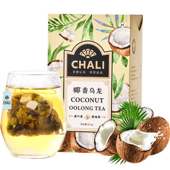 CHALI茶里公司花草茶叶椰香乌龙茶52.5g茶包椰果干乌龙茶水果茶15包/盒