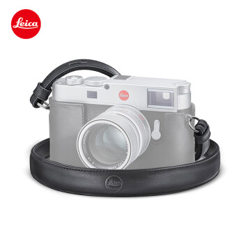 徕卡（Leica）M11相机专用意大利植鞣皮革背带 适用徕卡M11/M11-P相机（黑色） 24035