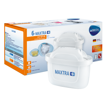 碧然德（BRITA）家用净水壶 滤水壶滤芯 MAXTRA+LE 去水垢专家滤芯 6枚装