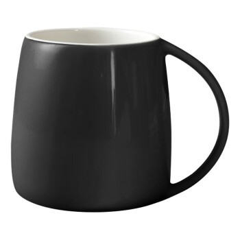 合羽翕大容量简约马克杯HYX-H12019 黑色 会议杯 早餐杯 牛奶杯