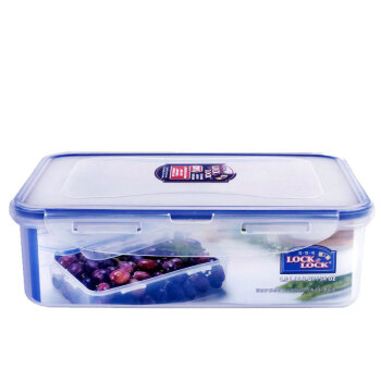 乐扣乐扣（LOCK&LOCK）饭盒塑料带盖密封冰箱收纳保鲜盒食品储物收纳罐 HPL824   1600ml