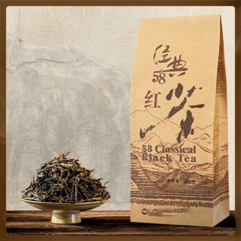 金井牌（JINJINGPAI）红茶 经典58 特级凤庆滇红茶老字号 袋装茶叶 200g 