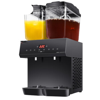 斯麦龙（SML）饮料机商用双缸果汁机 冷饮机 冷热双温速溶饮料机 双缸冷热搅拌款