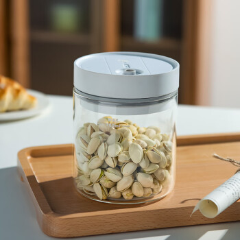 忆壶茶 智能抽真空密封罐 USB电动咖啡豆保鲜罐茶叶罐 玻璃收纳罐