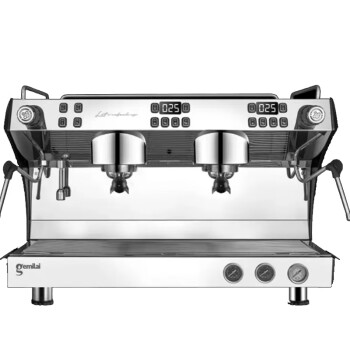 斯麦龙（SML）半自动咖啡机商用双头意式高杯电控办公室咖啡奶茶店CRM3120C黑色 一台