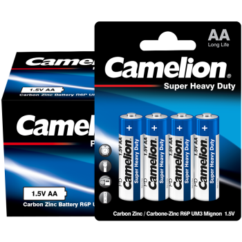 飞狮（Camelion）碳性电池 干电池 R6P/AA/5号 电池 48节 低耗玩具/遥控器/收音机/闹钟/手电筒