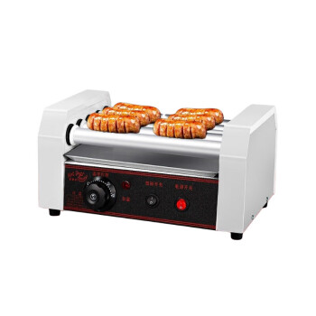 QKEJ 烤肠机商用小型台湾热狗机全自动烤香肠机烤香肠机 不锈钢原色