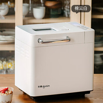 东菱（Donlin）面包机家用全自动和面机 多功能揉面机可预约自动撒料 早餐蛋糕酸奶肉松DL-4705（白色）