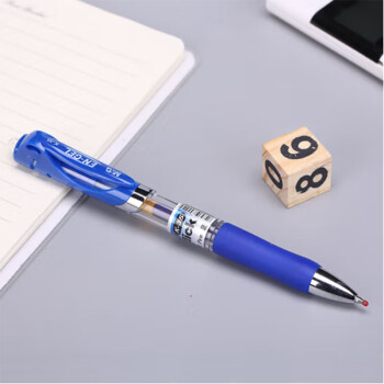  晨光(M&G)文具K35/0.5mm蓝色中性笔 经典按动子弹头签字笔  办公水笔