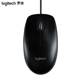 Logitech罗技（Logitech）M100r 鼠标 有线鼠标 办公鼠标 对称鼠标 大手鼠标 黑色