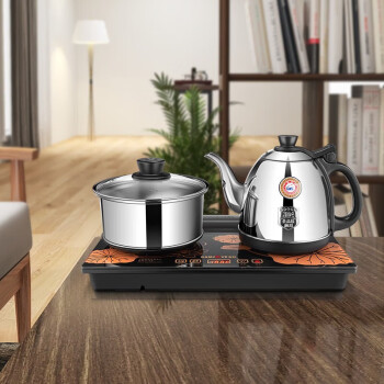 金灶（KAMJOVE）烧水壶茶具套装 涌泉式底部上水泡茶壶 功夫茶具自动上水电热水壶H-K8